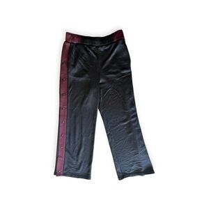 T ALEXANDER WANG pants casual black button sides medium CA0095